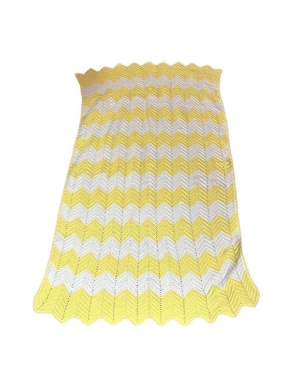 Vintage Hand Made Knit Throw